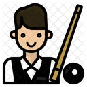 Snooker Player Man Icon