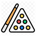 Snooker Billardkugeln Queue Sport Symbol