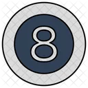 Snooker Ball Billiard Game 8th Ball Icon