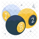 Snooker Balls Billiard Game Cue Balls Icon