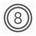 Snooker Pool Ball Billiards Icon
