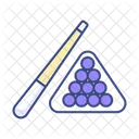 스누커 랙 당구대 공 랙 아이콘