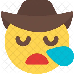 Snoring Cowboy Emoji Icon