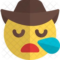 Snoring Cowboy Emoji Icon