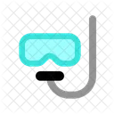 Snorkel Goggle Swimming Icon