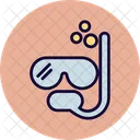 Snorkel Dive Mask Diving Equipment Icon