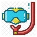 Snorkel Diving Goggles Icon