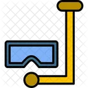 Snorkel Diving Holiday Icon