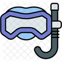 Snorkel Gear Snorkeling Diving Mask Icon