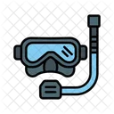 Snorkel Diving Underwater Icon