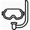 Snorkel Mask Diving Icon