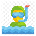 Snorkel Man Icon