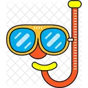 Snorkel Mask Holiday Vacation Icon
