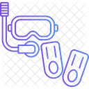 Snorkel Mask Scuba Diving Underwater Exploration Icon
