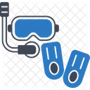 Snorkel Mask Scuba Diving Underwater Exploration Icon