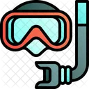 Snorkel Mask Snorkelling Diving Icon