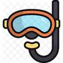 Snorkeling Diving Mask Underwater Swimming 아이콘