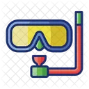 Snorkeling Diving Goggles Icon