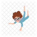 Cute Child Snorkeling Icon