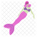 Snorkling Mermaid Mermaid Fairy Tale Icon
