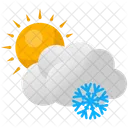 Snow Snowflakes Sun Icon