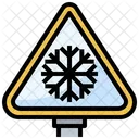 Snow Warning Caution Icon