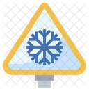 Snow Warning Caution Icon