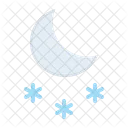 Snow Snowfall Moon Icon