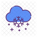 Snow And Cloud Snowflake Cloud Icon
