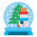 Snow Ball Christmas Decoration Icon