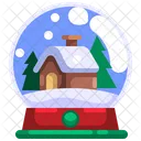 Snow Ball Crystal Ball Christmas Icon
