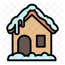 Cabin Snow Winter Icon