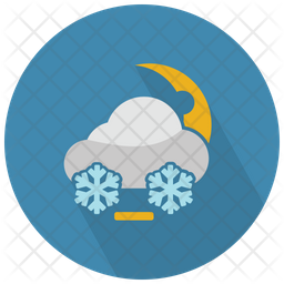 Download Free Snow Cloud And Moon Icon Of Flat Style Available In Svg Png Eps Ai Icon Fonts