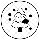 Snow covered tree  Icon