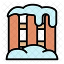 Fence Winter House Icon