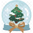 Snow Globe Christmas Elements Christmas Ornament Icon