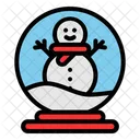 Snow Globe Christmas Decoration Icon