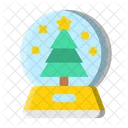 Snow Globe Christmas Winter Icon