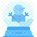 Snow Globe Snowman Christmas Icon