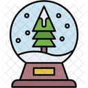 スノーグローブ、新年、パーティー アイコン