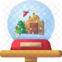 スノードーム、クリスマス、装飾 アイコン