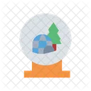 Snow Globe Snowy Scene Collectible Icon