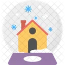 Snow Globe Winter Icon
