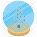 Snow Globe Snow Tree Decorative Globe Icon