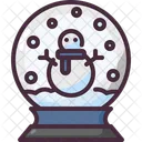 Snow Globe Christmas Ornament Icon