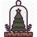 Snow Globe Christmas Tree Jar Christmas Tree Icon