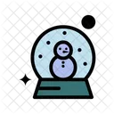 Snow Globe Crystal Ball Christmas Icon