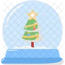 Snowglobe Christmas Decoration Icon
