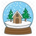 Snow Globe Winter Tree Icon