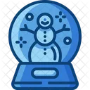 Snow Globe Sphere Snowman Icon